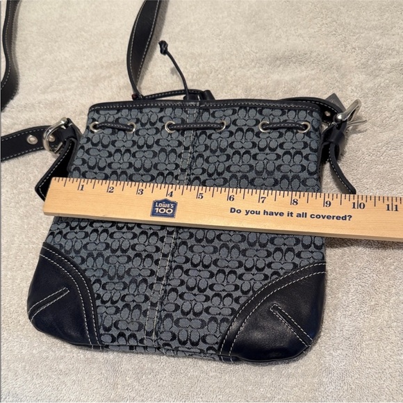 Coach Micro C Signature Drawstring Crossbody Hobo bucket bag - Picture 9 of 15
